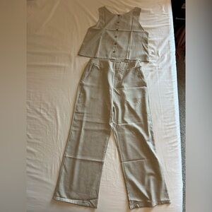 Women's Beige Two-Piece Set